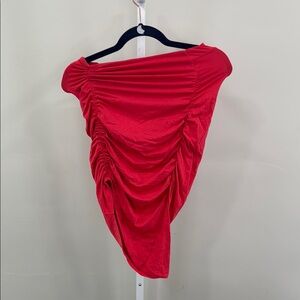 Susana Monaco Gathered strapless top